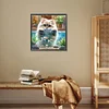 Diamond Painting-DIY Full Round Drill Cat and Fish