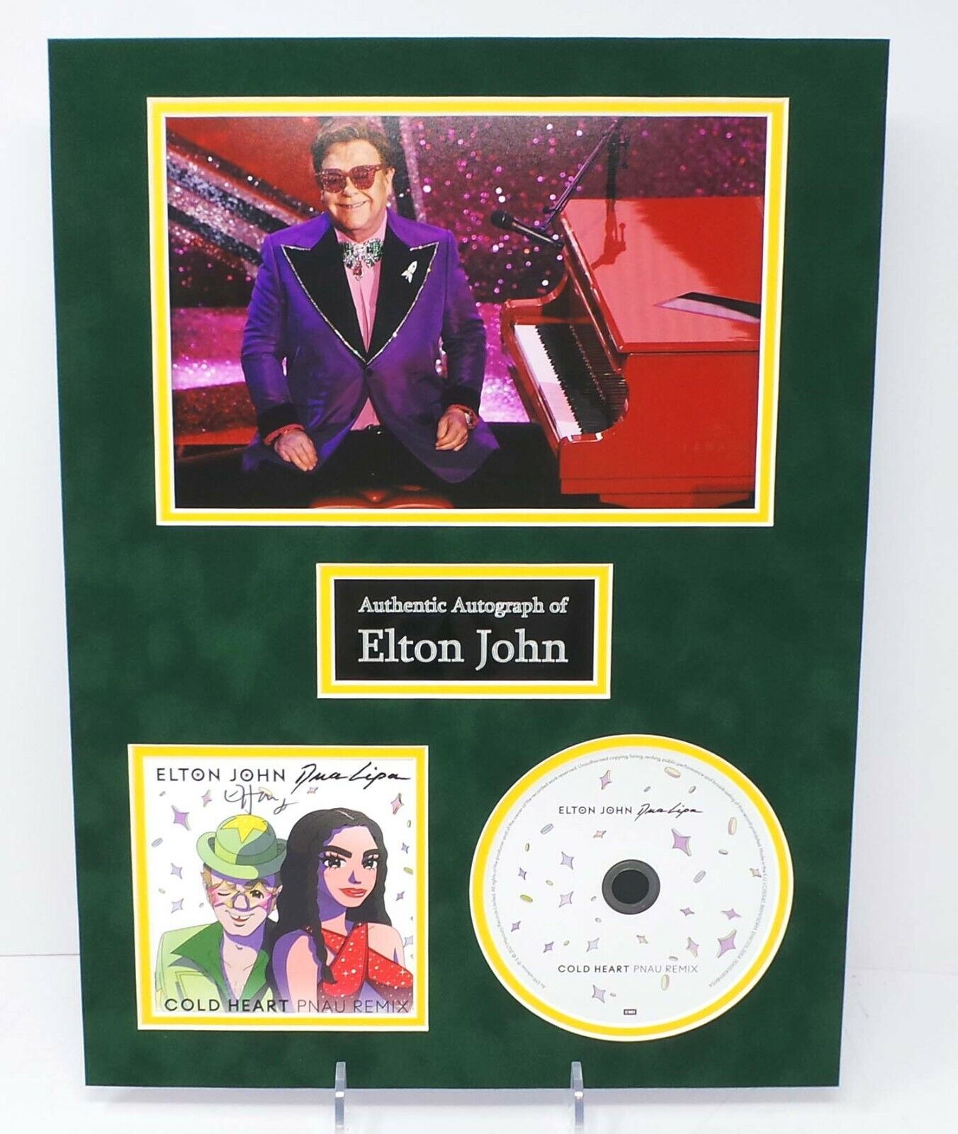 Elton JOHN RARE Signed Mounted 16x12 CD Artcard Photo Poster painting Display 4 AFTAL RD COA