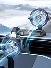Car Fan 360 Adjustable 2 Head Air Fan Auto Electric Fan USB