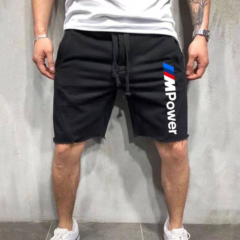 Power Letter Sports Casual Men's Shorts - Krazyskull