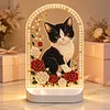 DIY Diamond Art LED Night Light &ndash; Light-Up Table Decor, Double-Sided Printed DIY Crystal Pearl Painting Decoration for Holiday & Gifts(Cat)