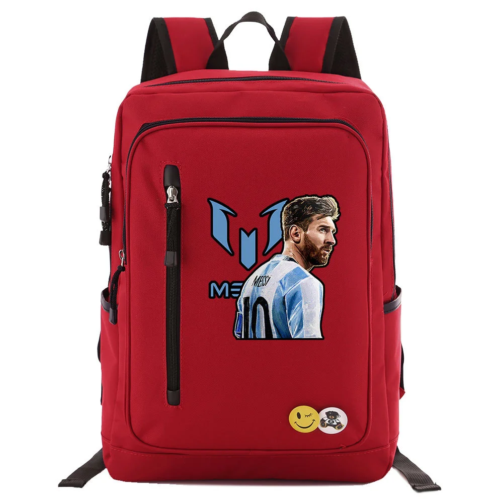 Buzzdaisy Get Ready for School with Lionel Messi Printed Backpack - Large Capacity and Computer Protection for 15-inch Laptop