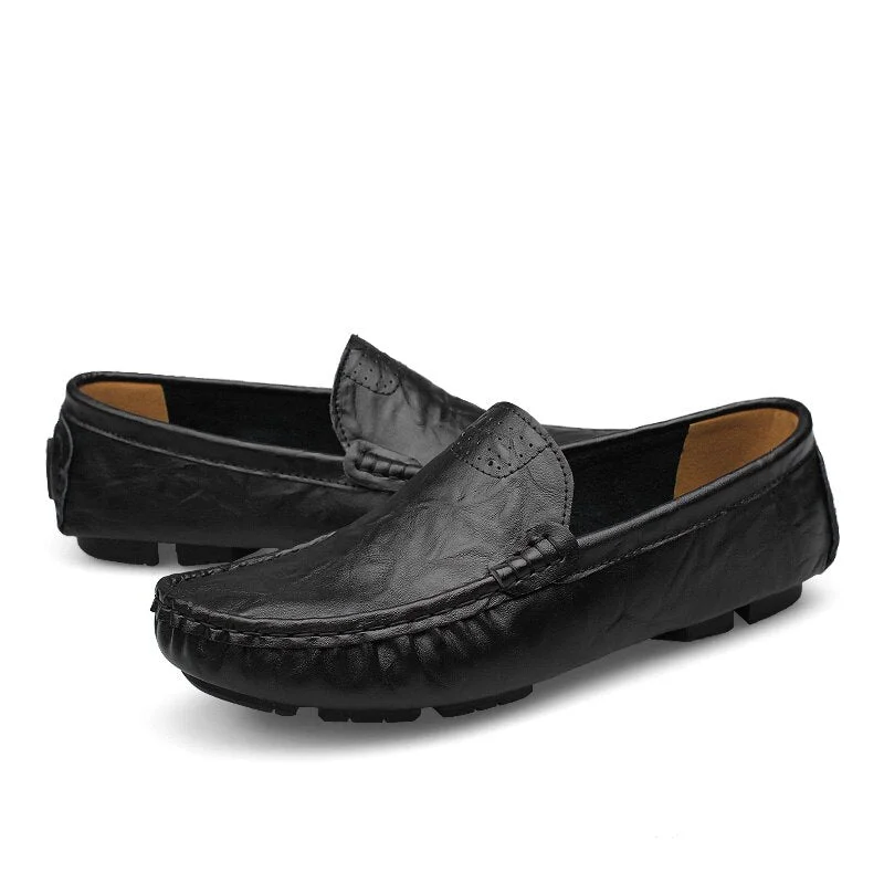 DEKABR Big Size 39~48 High Quality Genuine Leather Men Shoes Soft Moccasins Loafers Fashion Brand Men Flats Comfy Driving Shoes
