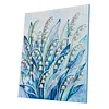 (40x50cm)DIY Pearl Painting Lily of the valley Framed Handmade Pearl Material Art Kit Living Room Decor