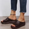 Women's Soft Leather Sole Arch Support Slippers Sandals