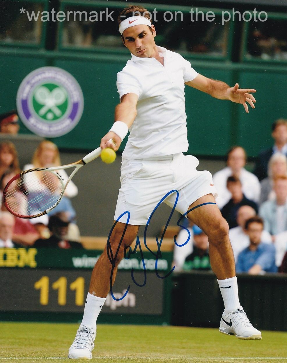 ROGER FEDERER SIGNED AUTOGRAPH 8X10 Photo Poster painting