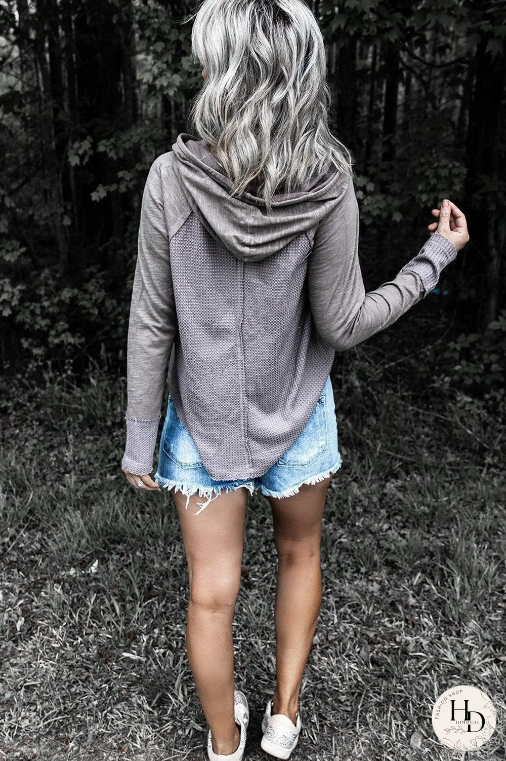 Casual  Plain Joint Long Sleeve Top