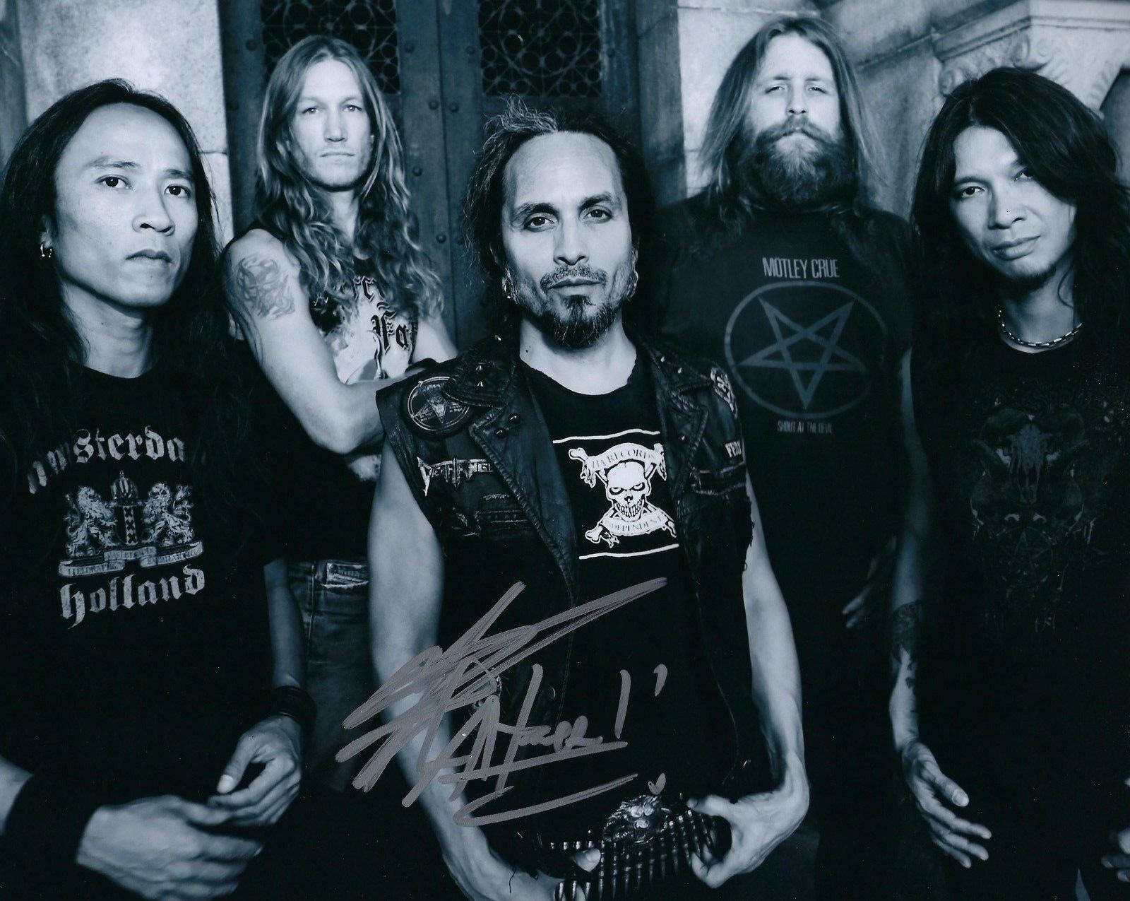 GFA Death Angel Singer * MARK OSEGUEDA * Signed Autograph 8x10 Photo Poster painting M3 COA