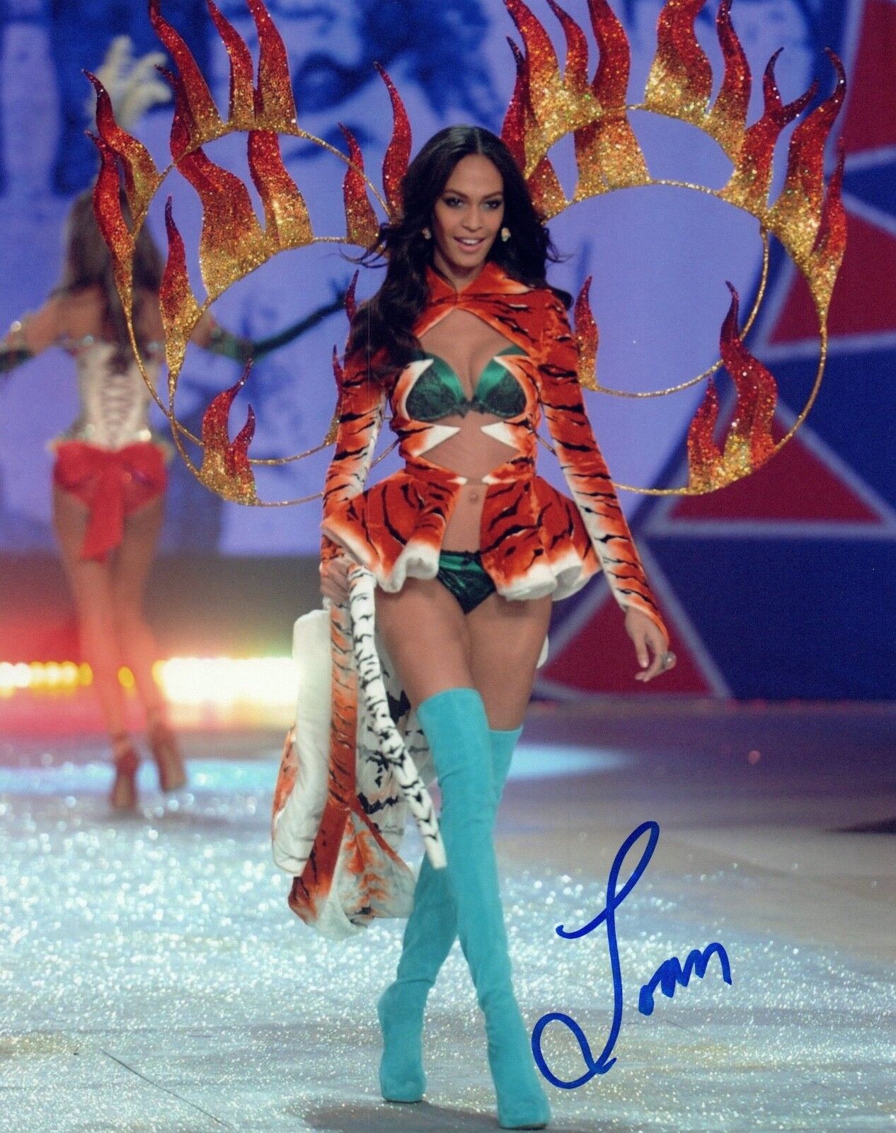 Joan Smalls Signed Autographed 8x10 Photo Poster painting Hot Sexy Model COA VD