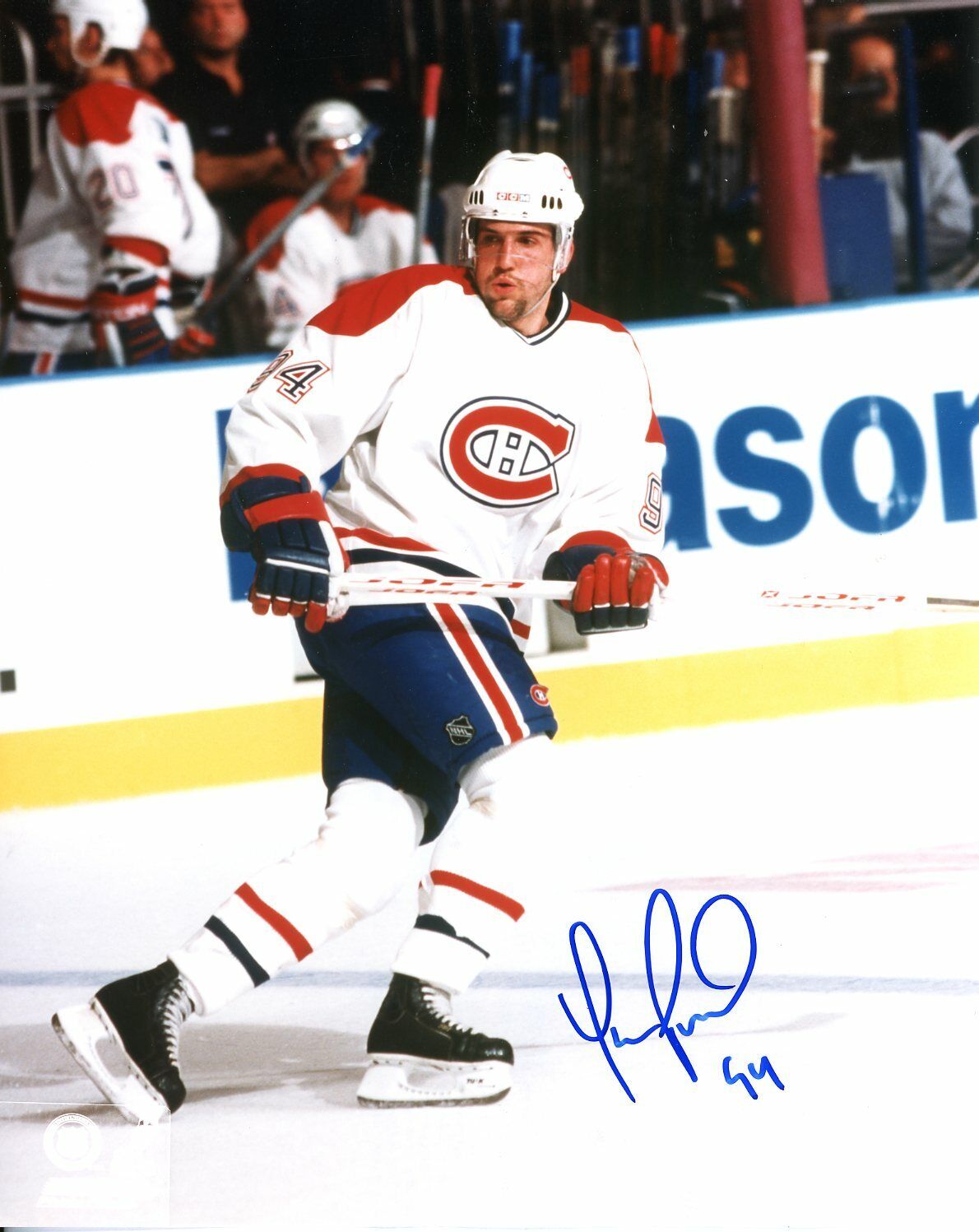 Yanic Perreault Autographed 8x10 Montreal Canadiens # S238