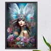 Feather Angel Girl - Round AB Drills Diamond Painting(65*45cm)