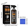 120ml Car Tire Brightener Long Lasting Car Wheel Polishing Cleaner for Auto Care