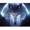 Moon Wolf  | Full Round Diamond Painting Kits