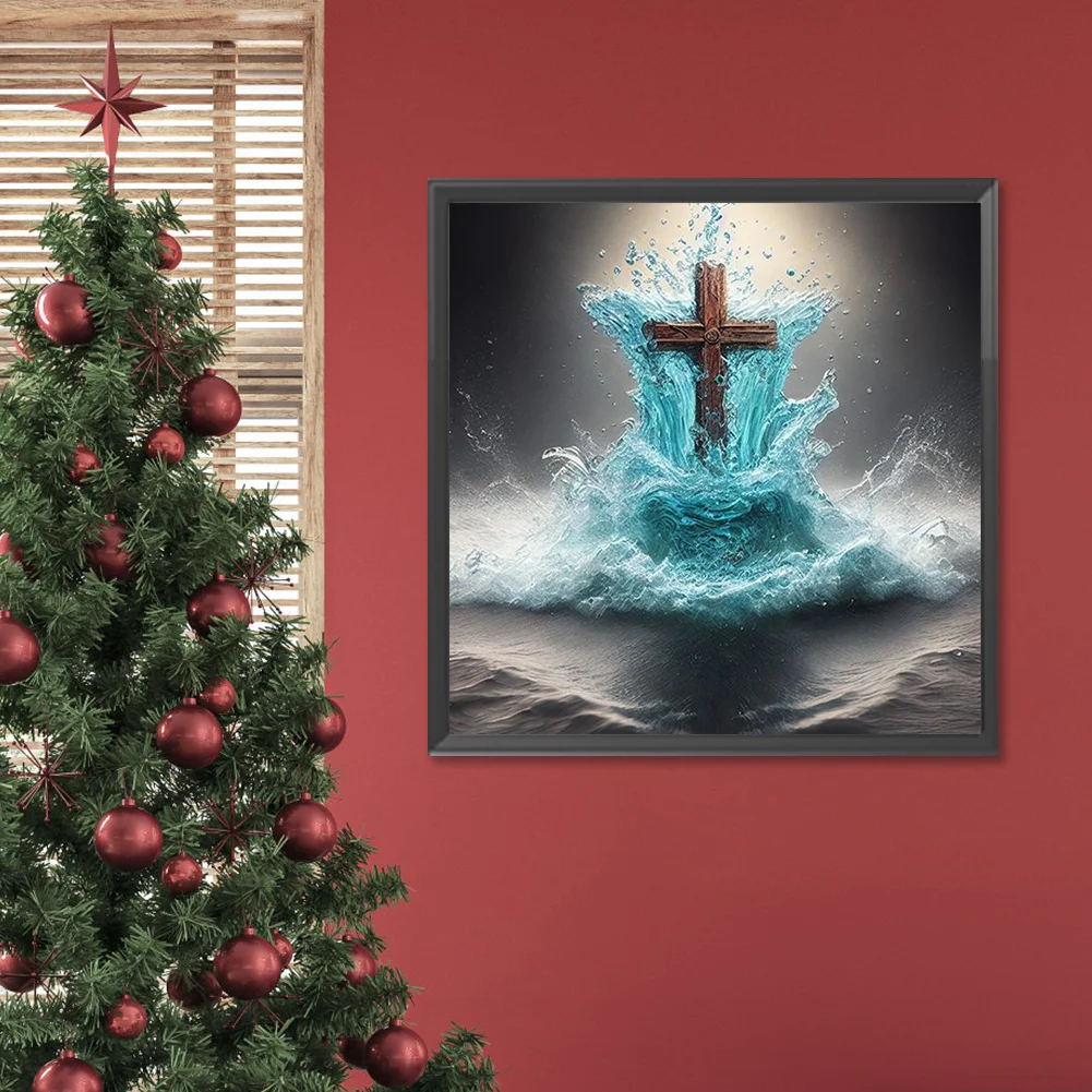 Diamond Painting - Full Round Drill - Crucifix(Canvas|30*30cm)