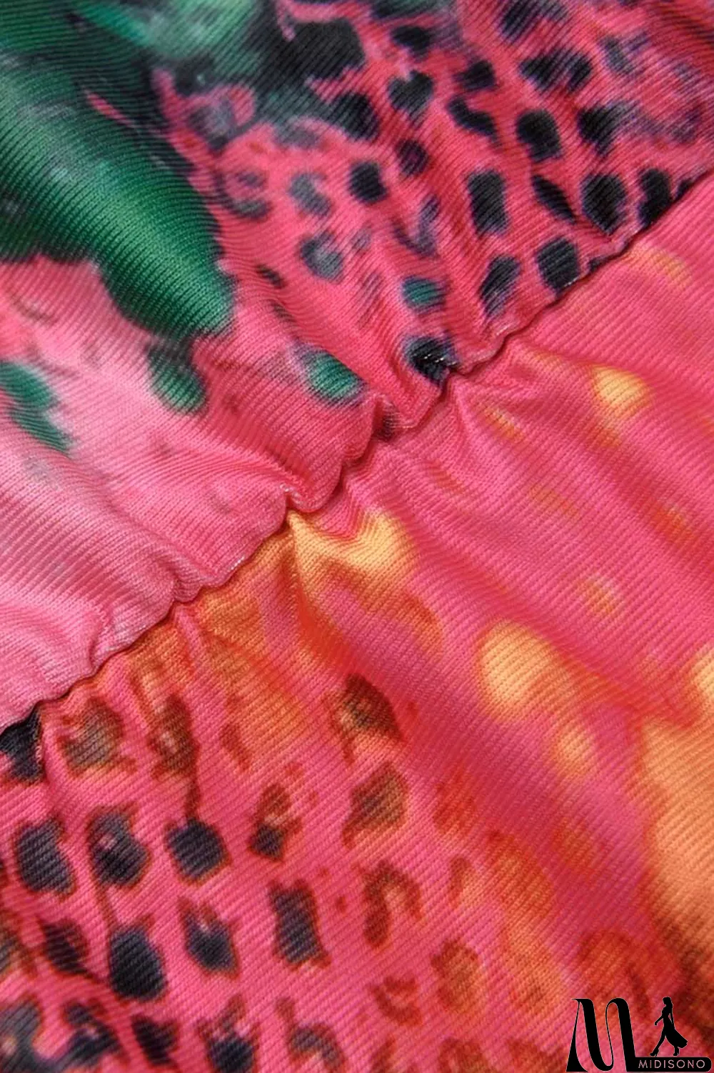 MidiSono - Pink Fashion Sexy Print Backless Spaghetti Strap Jumpsuits