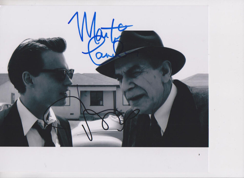 Martin Landau  Johnny Depp signed 8x10 ED Wood