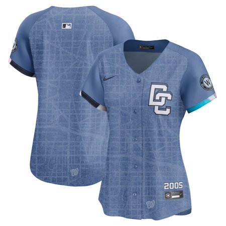 Women's Washington Nationals  Blue 2025 City Connect Limited Jersey