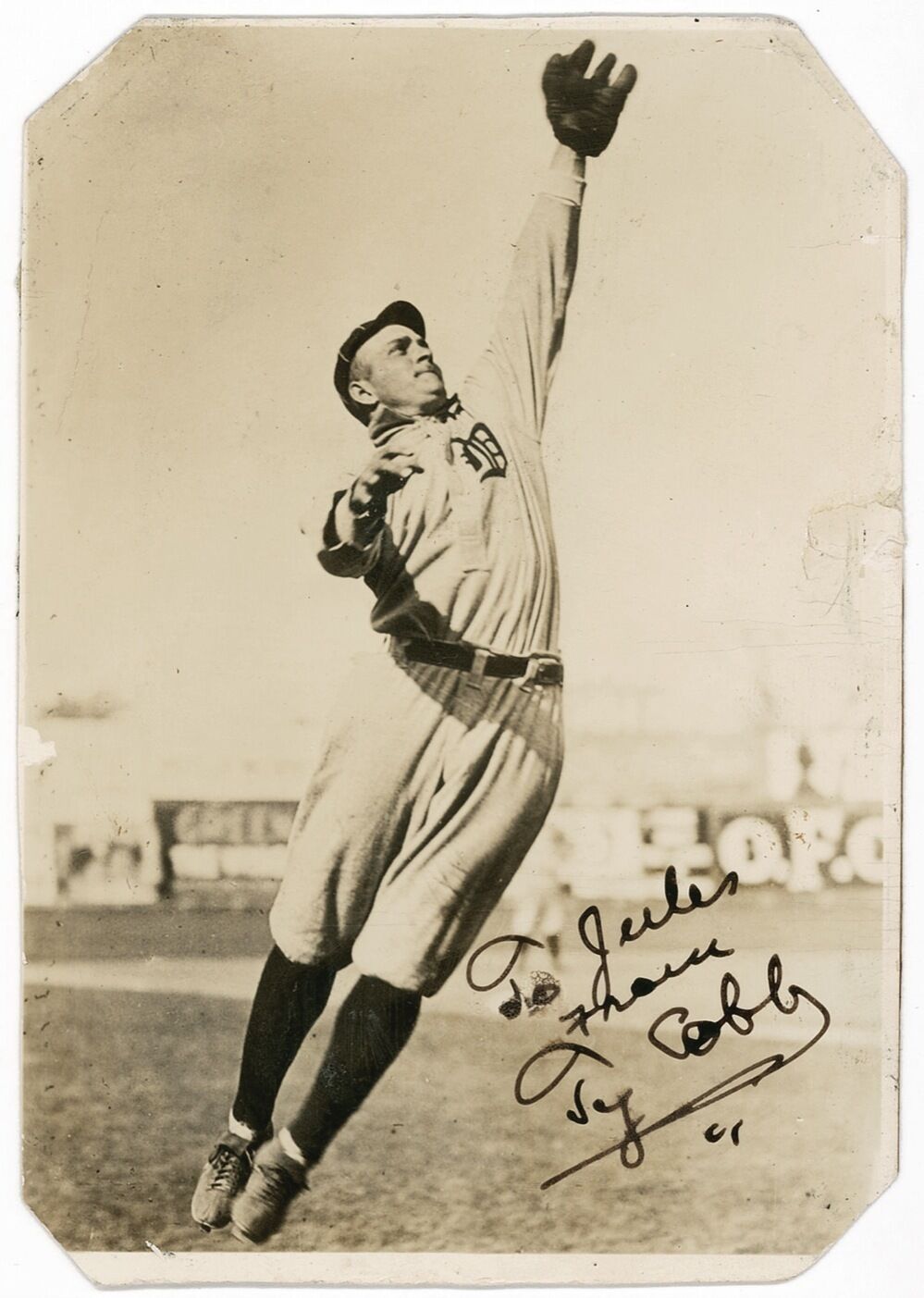 TY COBB Signed Photo Poster paintinggraph - former US Baseball Player Detroit Tigers - Preprint