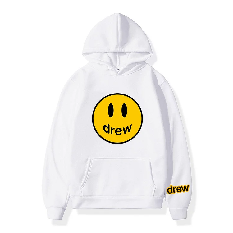 DREW Unisex Smiley Casual Long Sleeve Hoodie