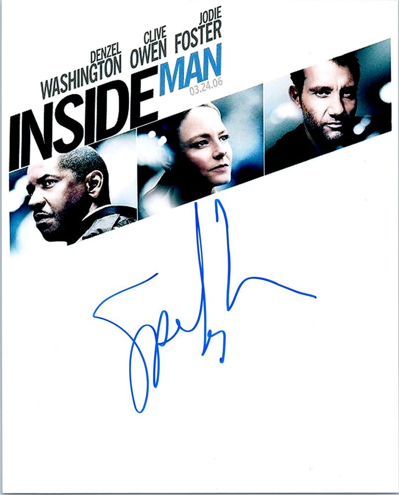 SPIKE LEE  Signed Autographed 'INSIDE MAN'  8X10 Photo Poster painting D