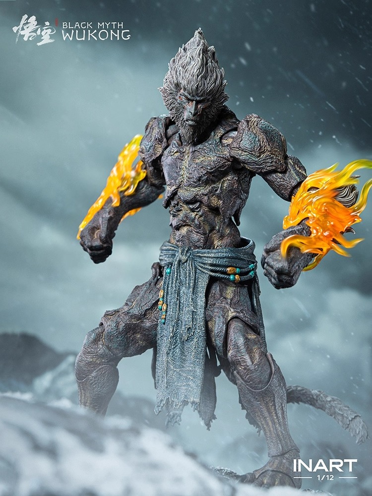 Queen Studios INART 1/12 블랙 미스: 오공 MAGG0004 스톤 에이프 액션 피규어