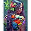 Diamond Painting-DIY Full Round Drill Butterfly Girl(50x60cm)