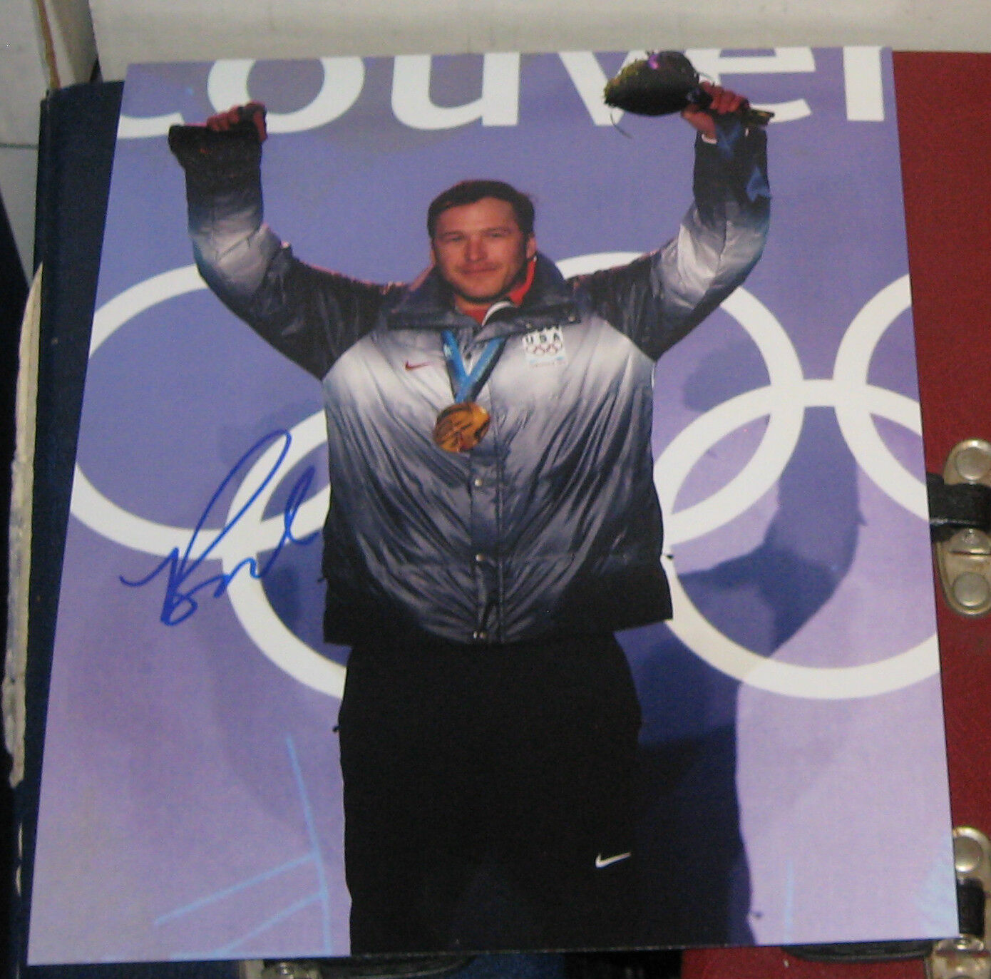 BODE MILLER OLYMPIC GOLD MEDALIST SIGNED AUTOGRAPHED 8X10 Photo Poster painting W/COA