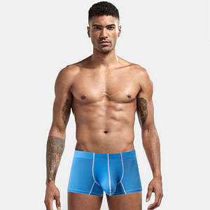 Men's Large Pouch Contrast Binding Boxer Briefs