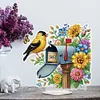 Acrylique fleur oiseau bo&icirc;te aux lettres-bricolage ornement