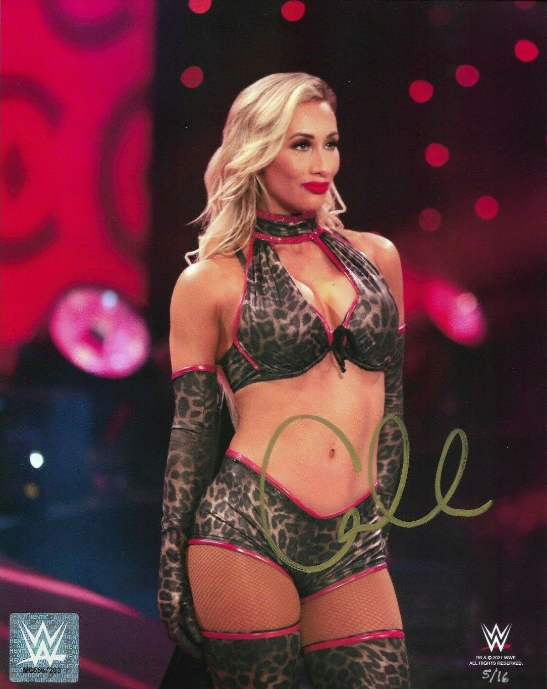 WWE CARMELLA HAND SIGNED AUTOGRAPHED OFFICIAL LICENSED 8X10 Photo Poster painting LTD ED 5 OF 16