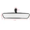 10 Inch Inner Mirror Black Auto Inside Rearview Mirror ABS Glass Car Accessories
