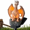 Dragon Figurine Night Light Solar Powered Dragon Figurine Decorative Landscape Light Dragon Garden Stake Light Unique Gift for Dragon Lovers Ornament Patio