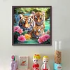 (US Local)Tiger-11CT Stamped Cross Stitch Kit(50x50cm)