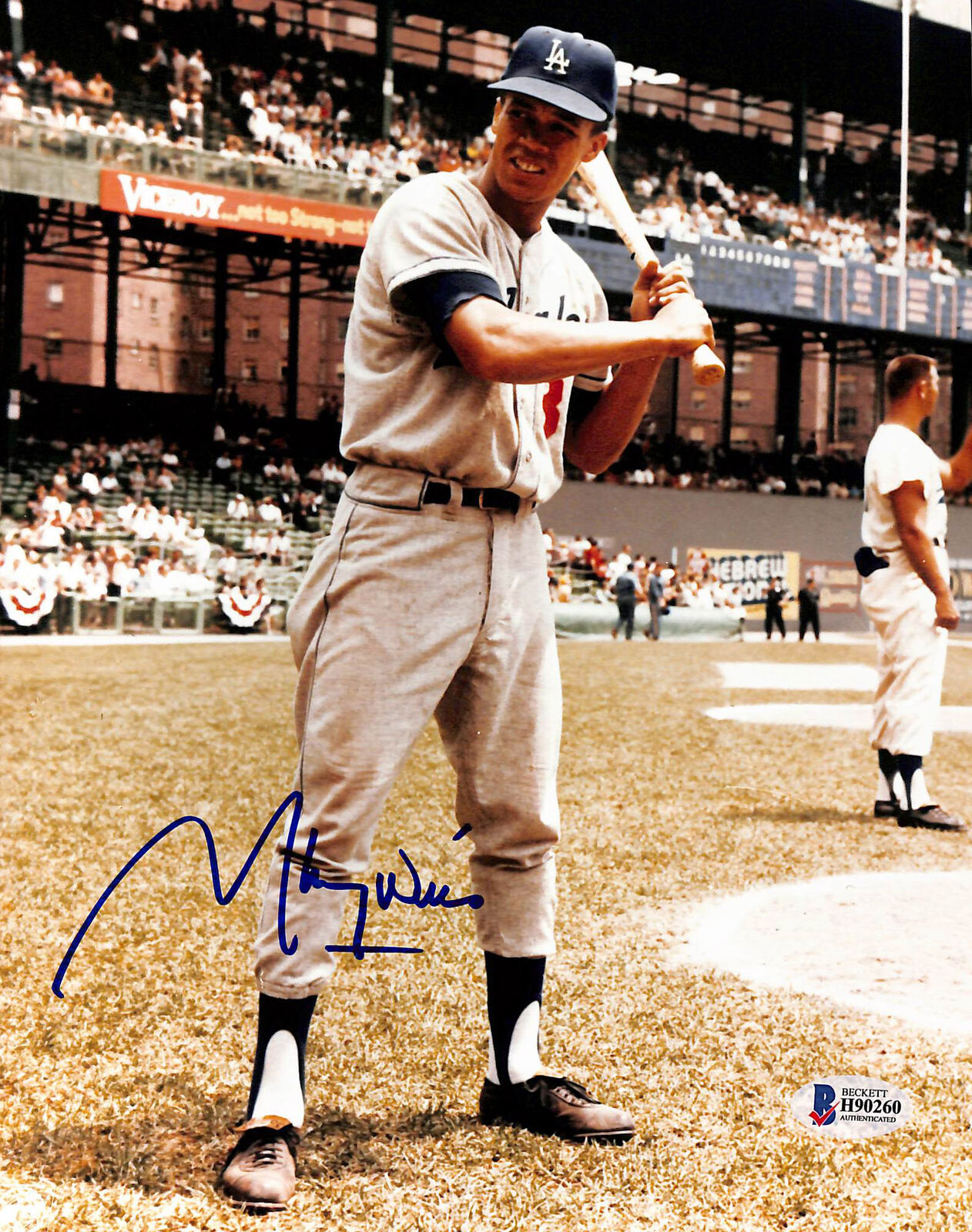 Dodgers Maury Wills Authentic Signed 8x10 Photo Poster painting Autographed BAS