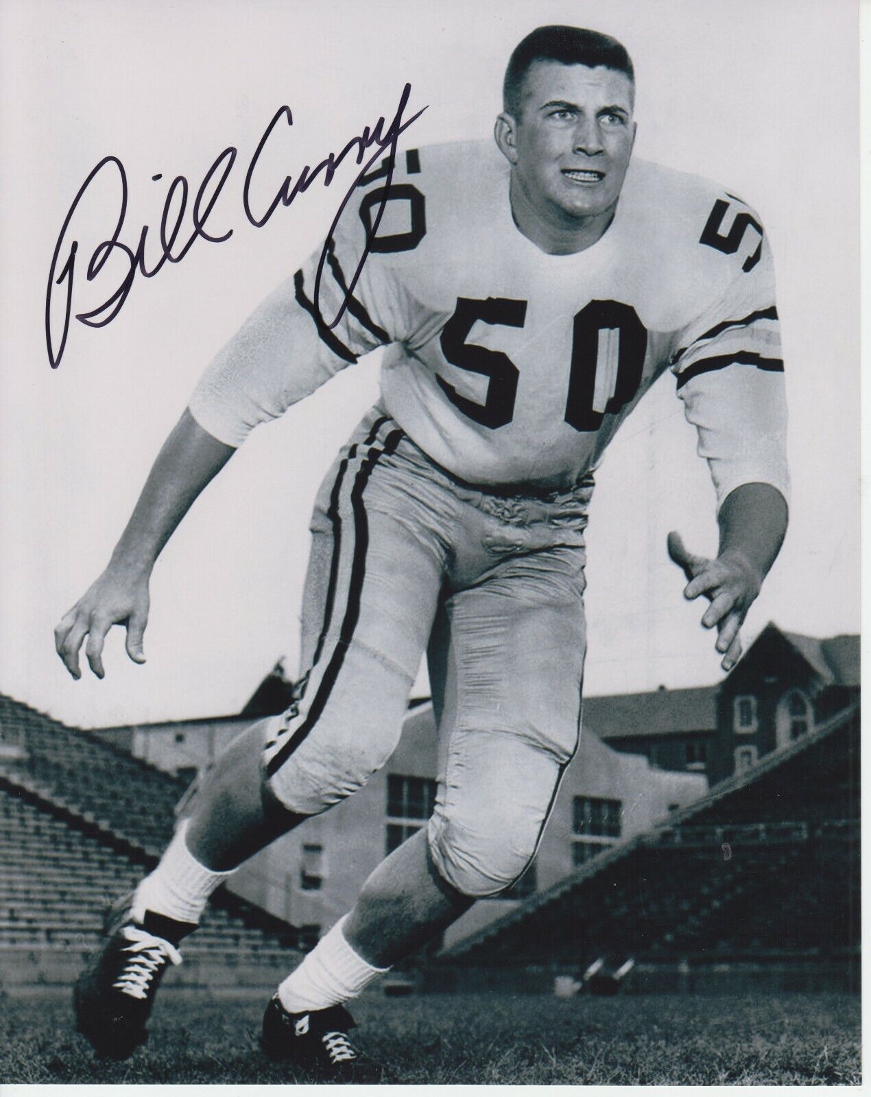 Bill Curry 8x10 Signed Photo Poster painting w/ COA Georgia Tech #1