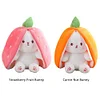Strawberry Bunny Transformed into Little Rabbit Fruit Doll Plush Toy (🎁Christmas Hot Sale🎁-)