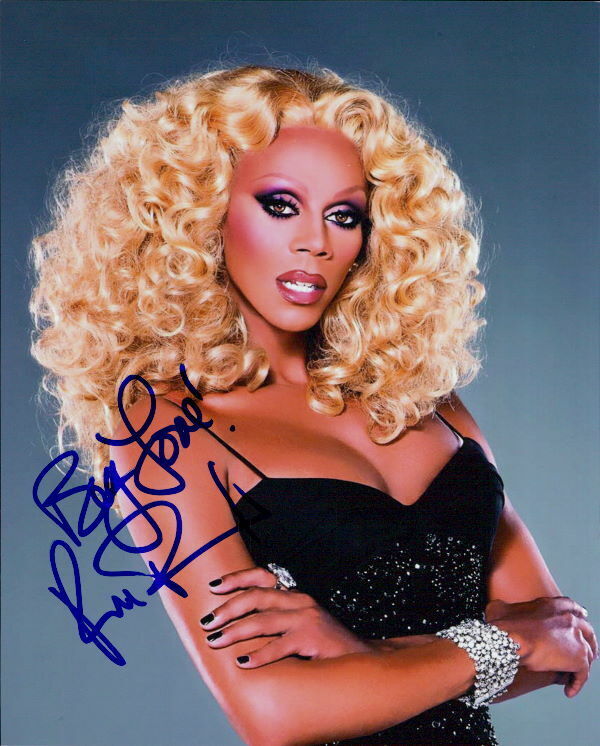 RuPaul (RuPaul's Drag Race) signed 8x10 Photo Poster painting In-person