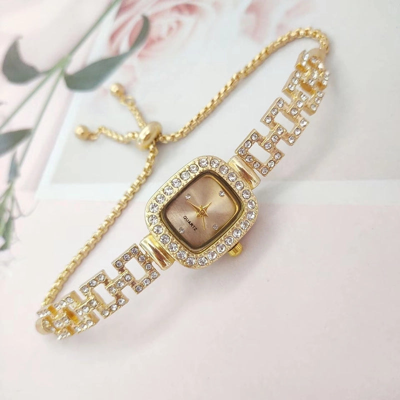 Elegant Luxurious Solid Color Telescopic Rope Quartz Watch Women’s Watches