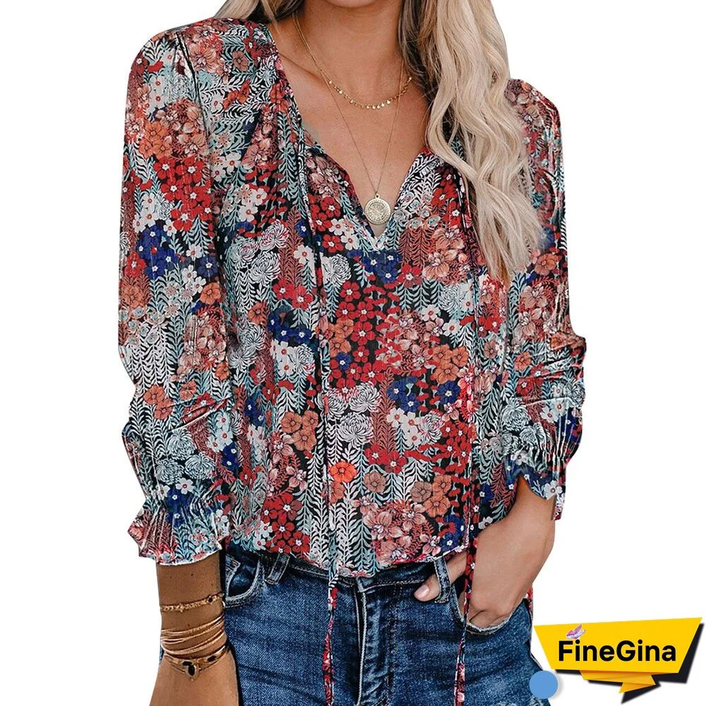 Elegant Long Sleeve T Shirt Women New Office Lady Tops Ladies Puff Sleeve Tees Spring Autumn Pullover V Neck Female Shirts D30