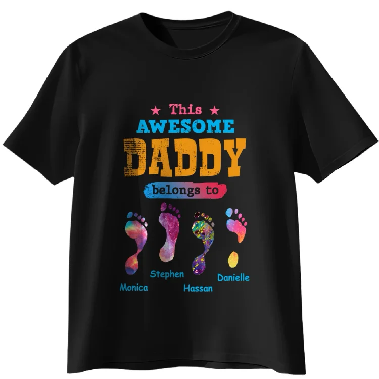 Personalized T-Shirt -Father's Day, Birthday Gift For Dad