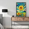 Diamond Painting -DIY Round Drill Sunflower(40x60cm)