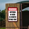 Warning Nothing In Here is Worth Dying for - Vintage Metal Signs(8*12Inch/12*16Inch) - Warning