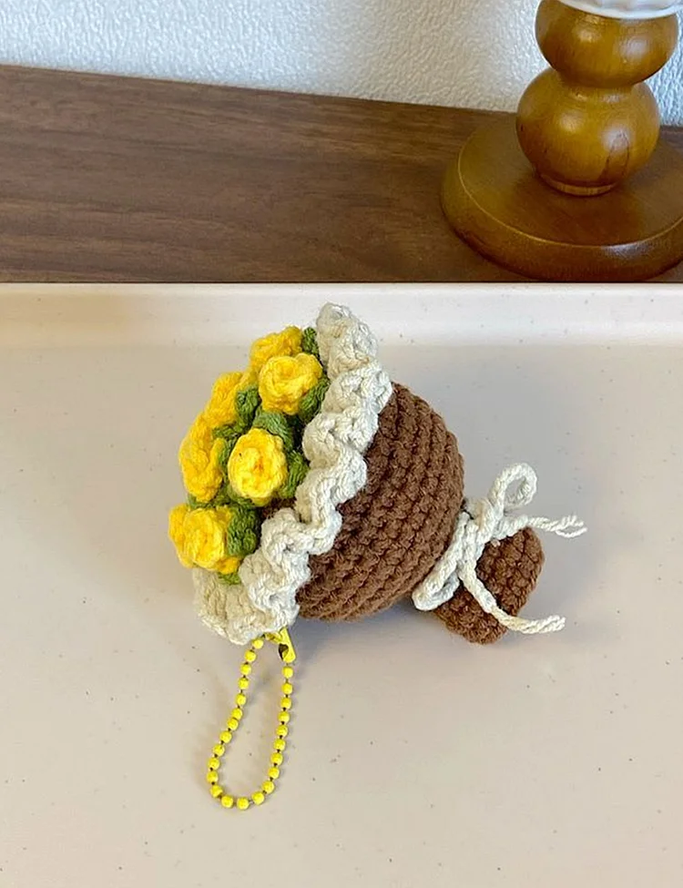Hand Made To Your Mom Sister Aunt Friend Family Mother's Day Birthday Beautiful Crochet Flowers