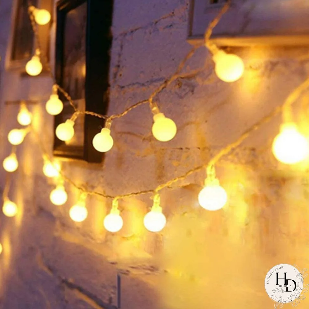 3/6M 20/40LEDs LED Globe Ball Fairy String Lights Battery Operated Waterproof Outdoor Christmas Lights String Lights for Festival Xmas Wedding Garland Christmas Party Bedroom Yard Holiday Decor 1/2/3/4 Pack