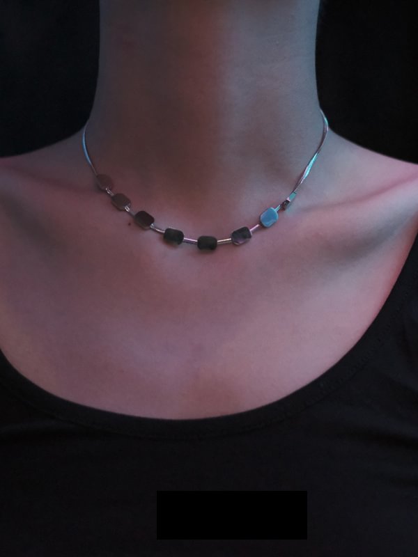 Vintage Titanium Steel Multi-Colored Necklaces Accessories