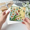 6Pcs Diamond Painting Flowers Butterflies Greeting Card with Envelopes for Beginner Adult Holiday Gifts