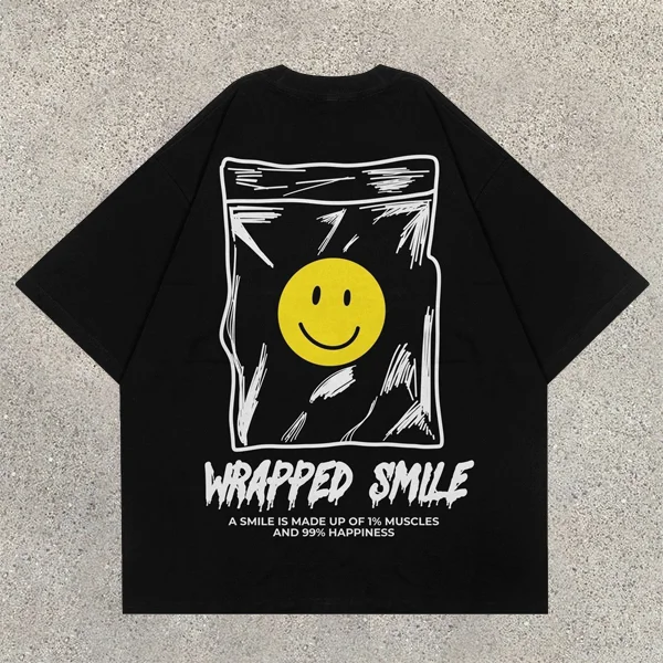 Personality Street Style Smiley Short Sleeve T-Shirt