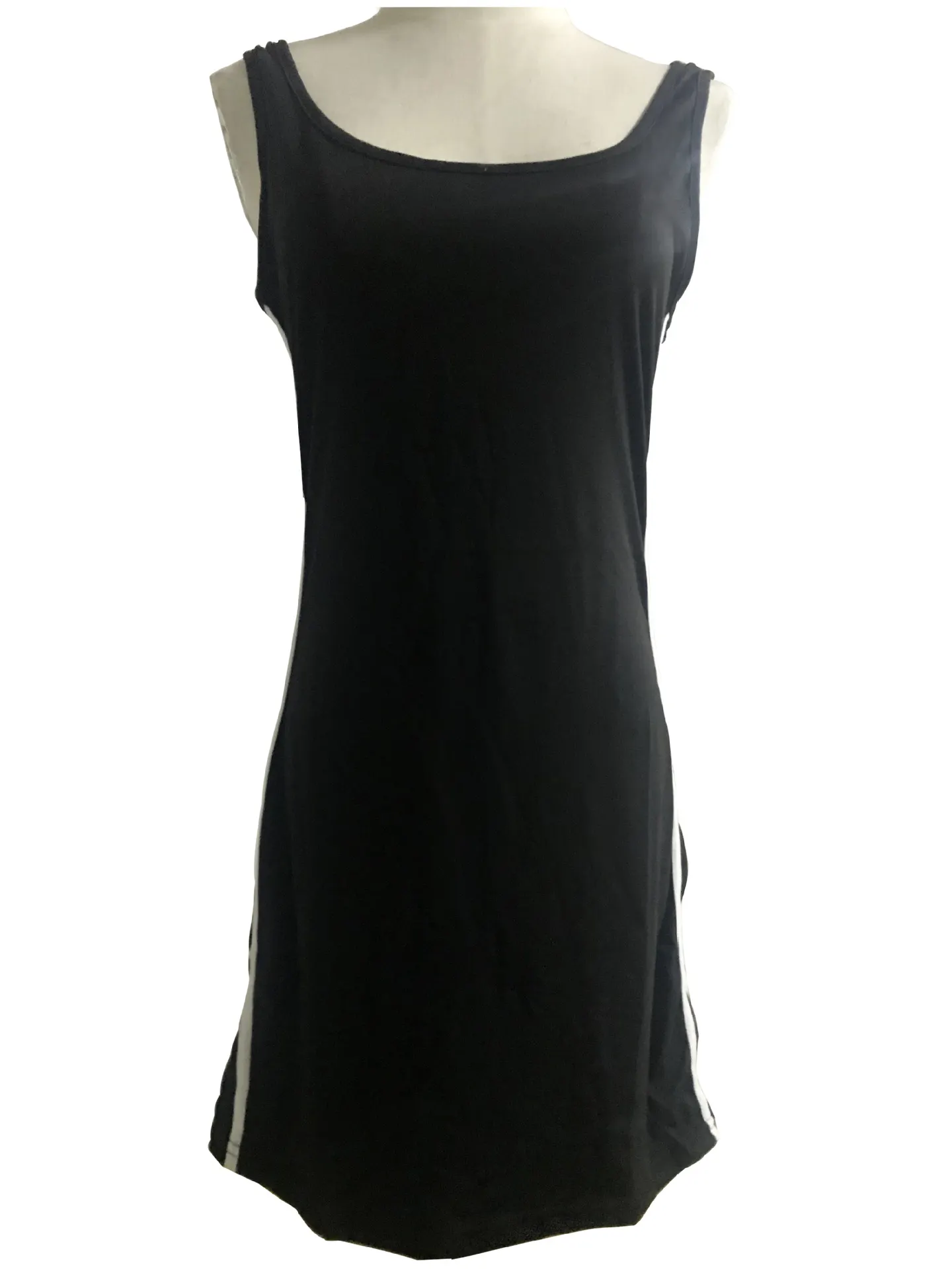 Autumn Winter Striped Sexy Hip Wrapped Sleeveless Casual Dress Women Clothing