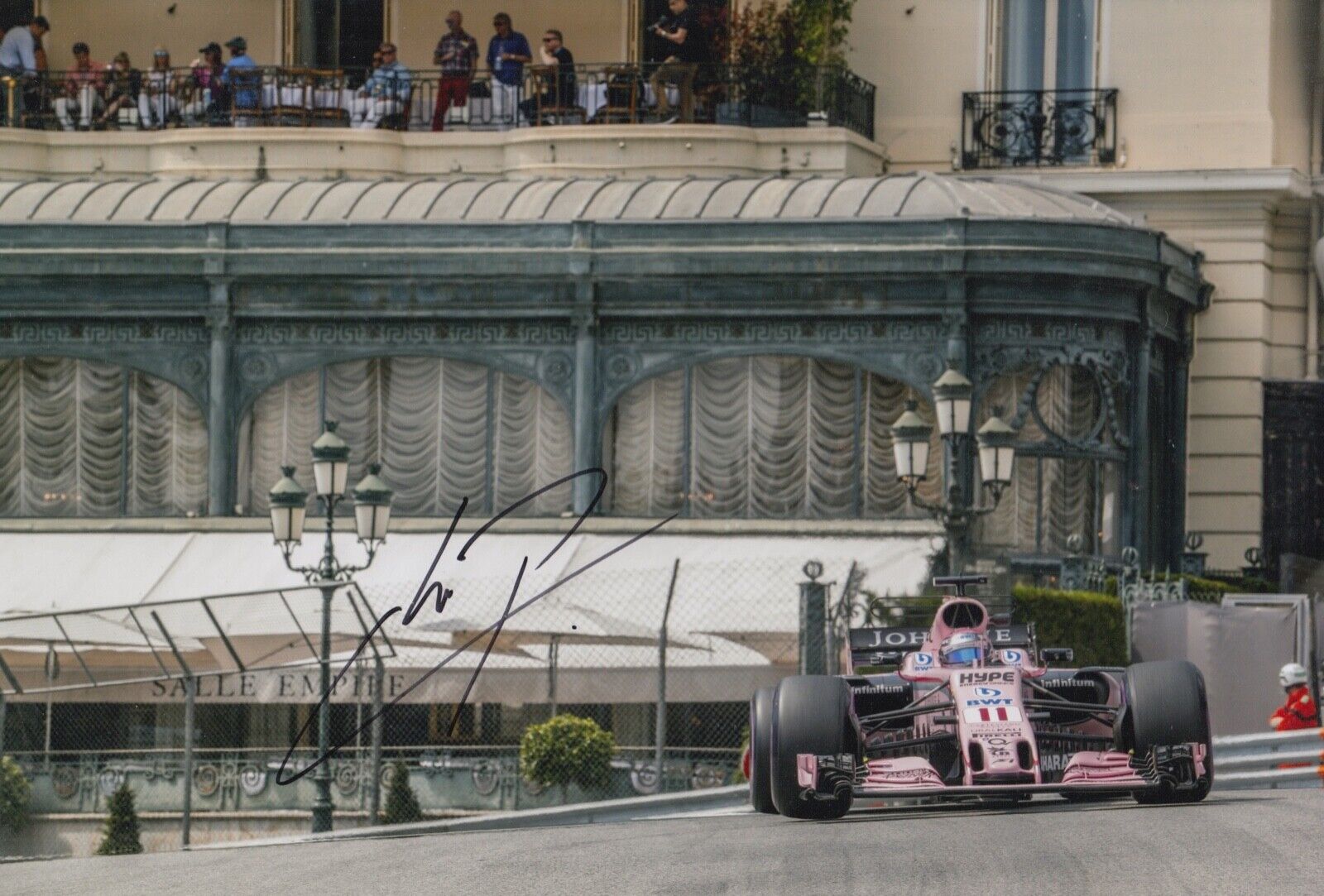 Sergio Perez Hand Signed 12x8 Photo Poster painting F1 Autograph Force India Formula 1