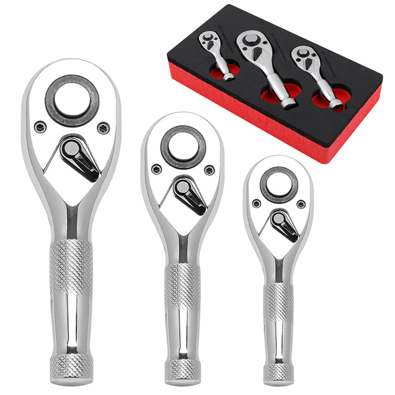 Saker® Stubby Ratchet Set, 1/4